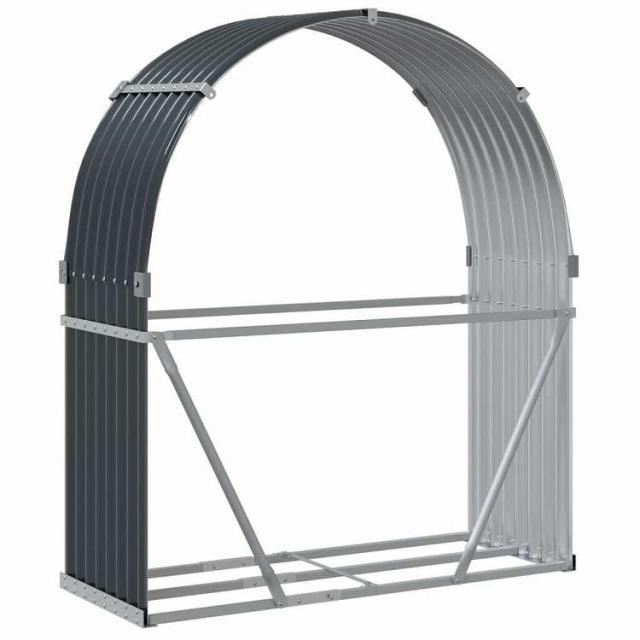 vidaXL ログホルダー アンスラサイト 120x45x140 cm 亜鉛メッキ鋼 ホーム&ガーデン 暖炉・木製ストーブ用品 丸太ラック・キャリーバッグ(代引不可)【送料無料】_5