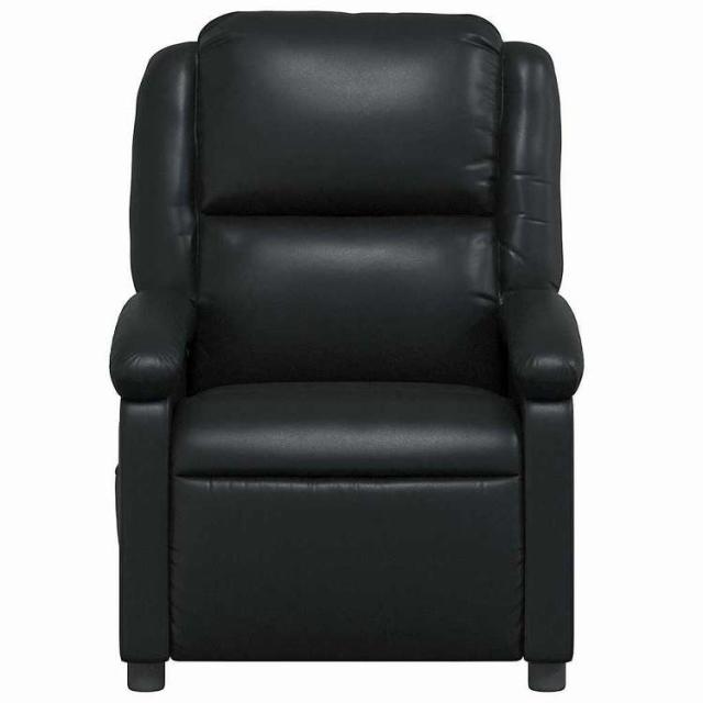 vidaXL リクライニングチェア ブラック フェイクレザー 家具 チェア アームチェア・リクライニングチェア・スリーピングチェア(代引不可)【送料無料】_3