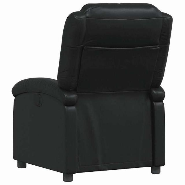 vidaXL リクライニングチェア ブラック フェイクレザー 家具 チェア アームチェア・リクライニングチェア・スリーピングチェア(代引不可)【送料無料】_5