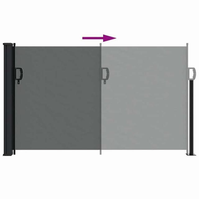 vidaXL 伸縮式サイドオーニング アンスラサイト 117x300 cm ホーム&amp;ガーデン 芝&amp;ガーデン アウトドアリビング 屋外用傘・サンシェード(代引不可)【送料無料】_4