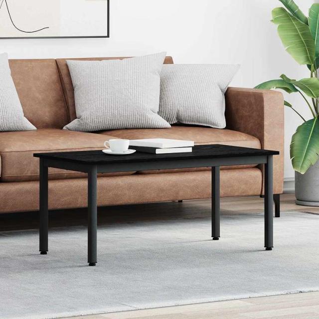 vidaXL コーヒーテーブル ブラックオーク 100 x 50 x 45 cm エンジニアリングウッド 家具 テーブル アクセントテーブル コーヒーテーブル(代引不可)【送料無料】_1