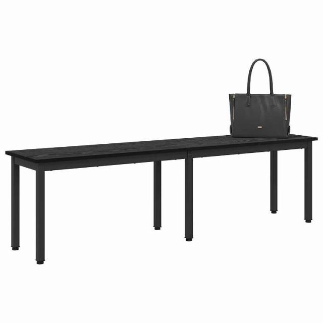 vidaXL ベンチ ブラックオーク 160 x 35 x 45 cm エンジニアリングウッド 家具 ベンチ(代引不可)【送料無料】_2