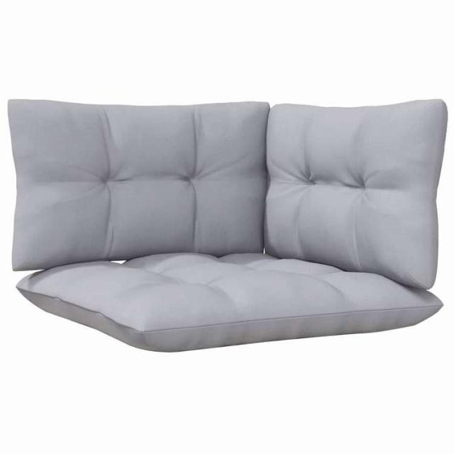 vidaXL ガーデンコーナーソファ グレークッション付き 無垢材パイン材 家具 アウトドア家具 屋外椅子 屋外用組み合わせソファセット(代引不可)【送料無料】_4