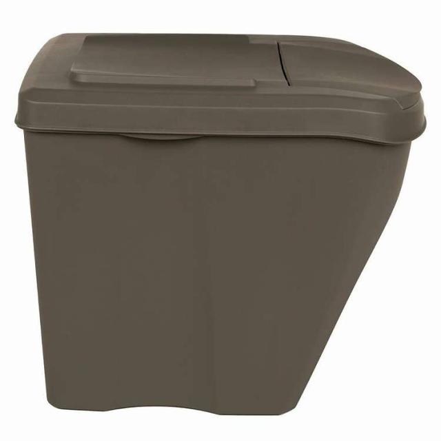 vidaXL スタッキング式ゴミ箱ボックス 3個入り グレー 75L ポリプロピレン ホーム&amp;ガーデン 家事用品 ごみ入れ ごみ箱(代引不可)【送料無料】_4