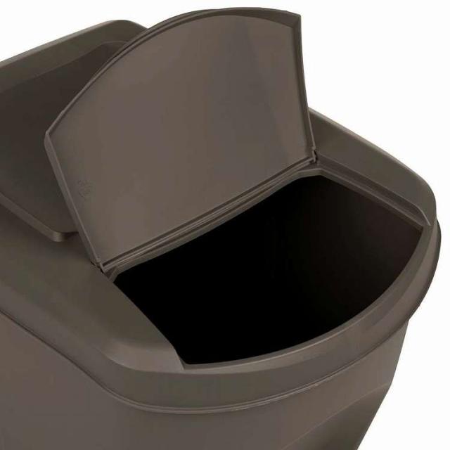 vidaXL スタッキング式ゴミ箱ボックス 3個入り グレー 75L ポリプロピレン ホーム&amp;ガーデン 家事用品 ごみ入れ ごみ箱(代引不可)【送料無料】_5