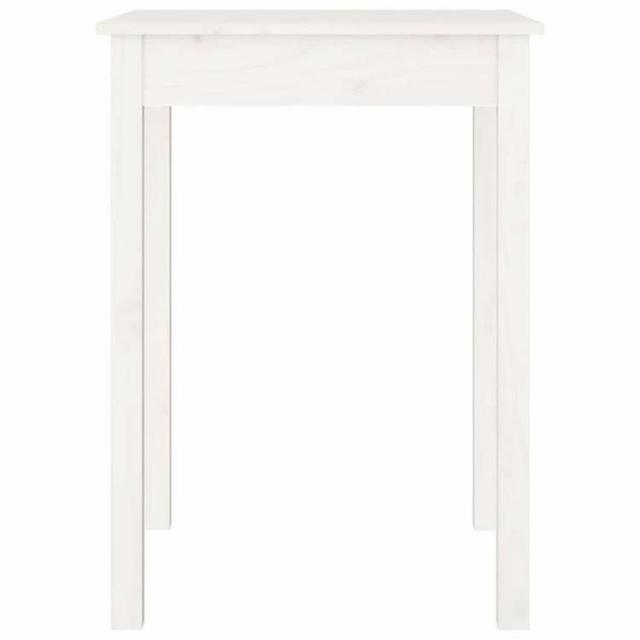 vidaXL ダイニングテーブル ホワイト 55x55x75 cm 無垢材 パイン材 家具 テーブル キッチン・ダイニングルームテーブル(代引不可)【送料無料】_3