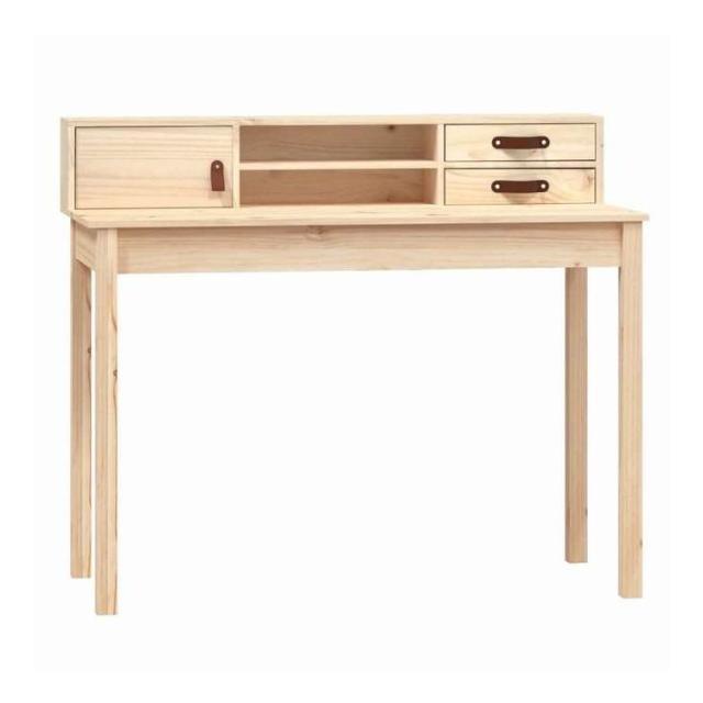 vidaXL デスク 110x50x93 cm 無垢材 パイン材 家具 オフィス家具 デスク(代引不可)【送料無料】