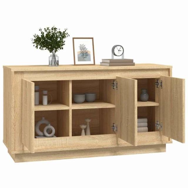 vidaXL サイドボード ソノマオーク 102x35x55 cm エンジニアードウッド 家具 キャビネット&amp;収納 サイドボード(代引不可)【送料無料】_3