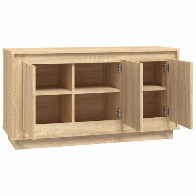vidaXL サイドボード ソノマオーク 102x35x55 cm エンジニアードウッド 家具 キャビネット&amp;収納 サイドボード(代引不可)【送料無料】_5