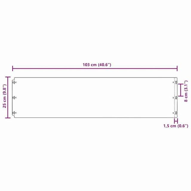 vidaXL 芝生エッジング 20個入り 25x103 cm フレキシブル耐候性スチール ハードウェア フェンス&バリア 庭小道・縁(代引不可)【送料無料】_9