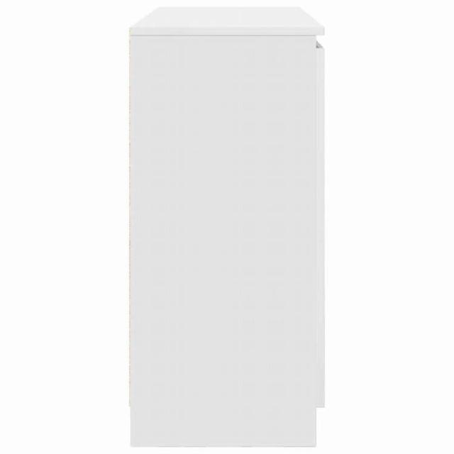 vidaXL 引き出し付きサイドボード ホワイト 100.5x35x76 cm エンジニアードウッド 家具 キャビネット&amp;収納 サイドボード(代引不可)【送料無料】_6