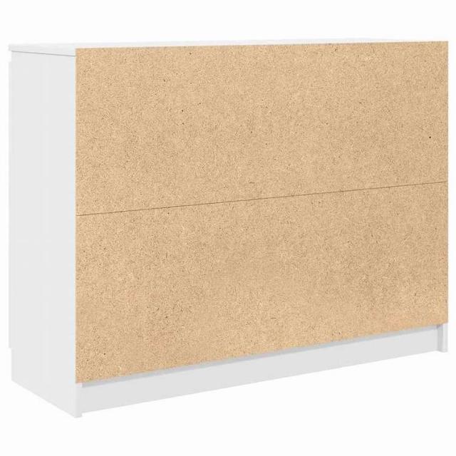 vidaXL 引き出し付きサイドボード ホワイト 100.5x35x76 cm エンジニアードウッド 家具 キャビネット&amp;収納 サイドボード(代引不可)【送料無料】_7