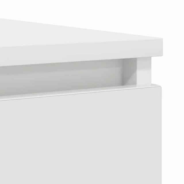 vidaXL 引き出し付きサイドボード ホワイト 100.5x35x76 cm エンジニアードウッド 家具 キャビネット&amp;収納 サイドボード(代引不可)【送料無料】_8