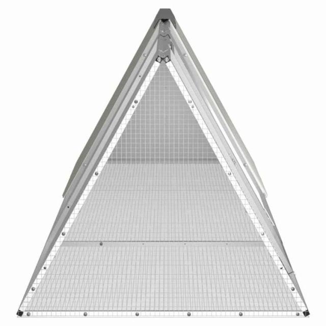 vidaXL ラビットケージ グレー 302.5x80.5x71 cm 亜鉛メッキ鋼 動物&ペット用品 ペット用品 小動物用品 小動物 飼育・ケージ(代引不可)【送料無料】_3