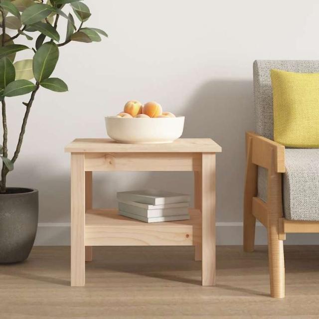 vidaXL コーヒーテーブル 45x45x40 cm 無垢材 パイン材 家具 テーブル アクセントテーブル コーヒーテーブル(代引不可)【送料無料】_1