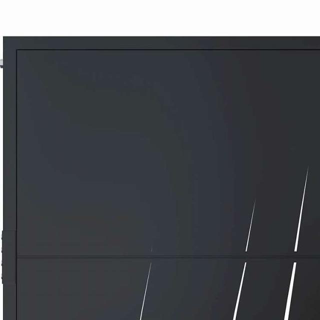vidaXL ガーデンゲート アンスラサイト 100x75 cm スチール グラスデザイン ハードウェア フェンス&バリア ゲート(代引不可)【送料無料】_5