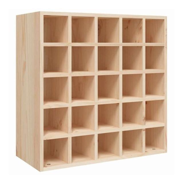 vidaXL ワインキャビネット 56x25x56 cm 無垢材 パイン材 家具 キャビネット&収納 ワイン・スピリッツキャビネット(代引不可)【送料無料】