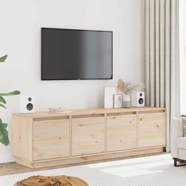 vidaXL テレビキャビネット 156x37x45 cm 無垢材 パイン材 家具 AVラック・テレビ台(代引不可)【送料無料】_1