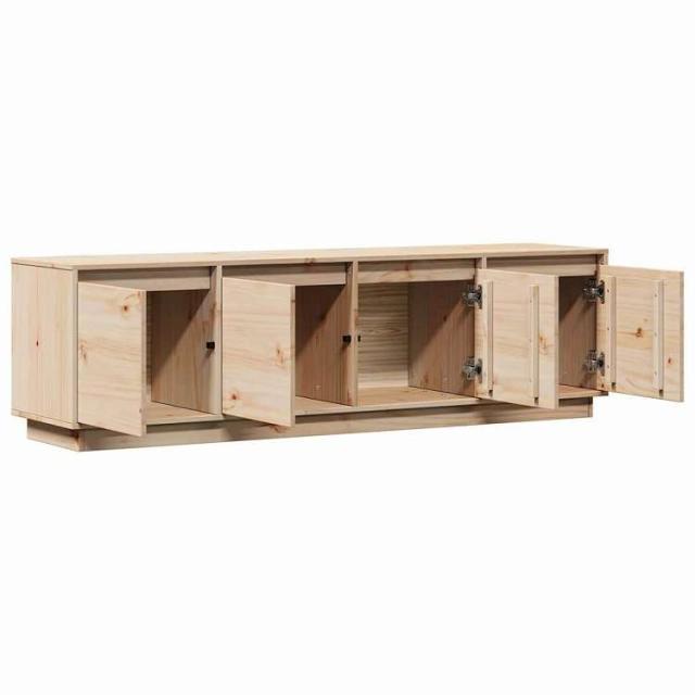 vidaXL テレビキャビネット 156x37x45 cm 無垢材 パイン材 家具 AVラック・テレビ台(代引不可)【送料無料】_4