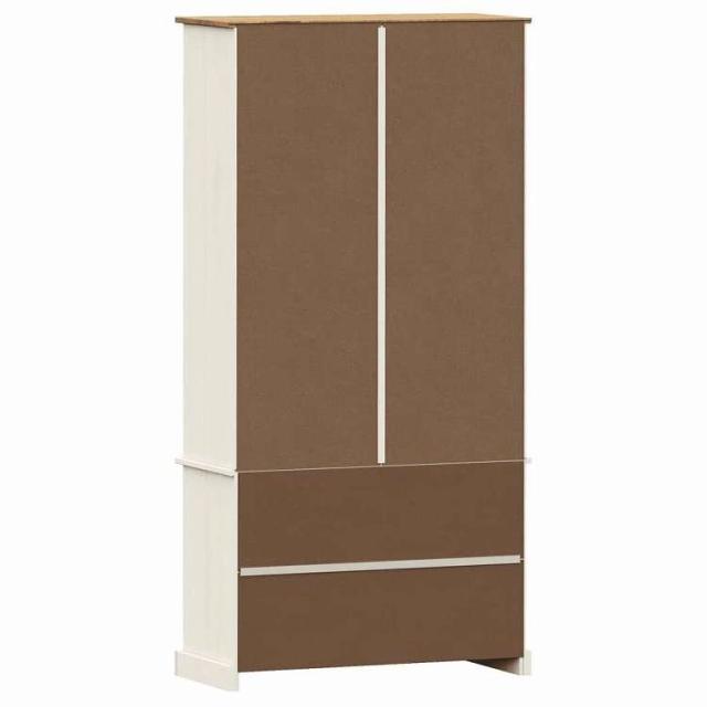 vidaXL ガラスディスプレイキャビネット「VIGO」ホワイト 85x35x170 cm