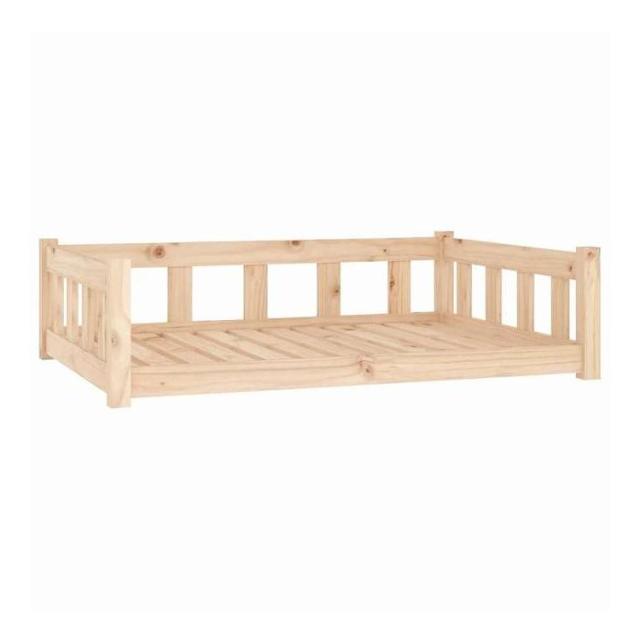 vidaXL 犬用ベッド 105.5x75.5x28 cm 無垢材 パイン材 動物&amp;ペット用品 ペット用品 犬用品 犬用ベッド(代引不可)【送料無料】