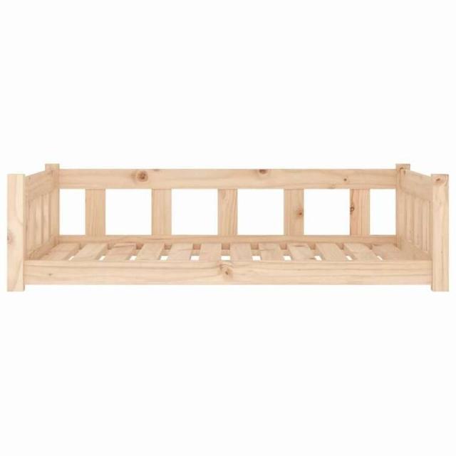 vidaXL 犬用ベッド 105.5x75.5x28 cm 無垢材 パイン材 動物&amp;ペット用品 ペット用品 犬用品 犬用ベッド(代引不可)【送料無料】_3
