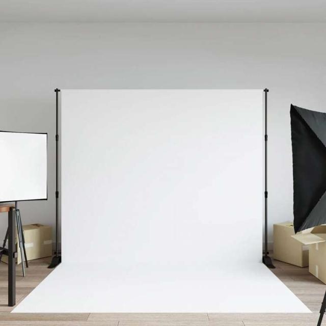 vidaXL バックドロップスタンド ブラック 254x243 cm スチール カメラ&amp;光化学機器 写真撮影 照明&amp;スタジオ スタジオスタンド・マウント(代引不可)【送料無料】_1