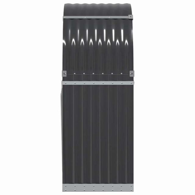vidaXL ログホルダー アンスラサイト 80x45x120 cm 亜鉛メッキ鋼 ホーム&ガーデン 暖炉・木製ストーブ用品 丸太ラック・キャリーバッグ(代引不可)【送料無料】_4