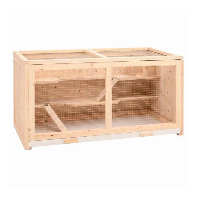 vidaXL ハムスター臥せ篭 104x52x54 糎 純乎たる材 樅材 毛の荒物&愛玩動物装具 愛玩動物装具 小毛の荒物装具 小毛の荒物 繁殖・臥せ篭(代引不可)【貨物輸送無料】