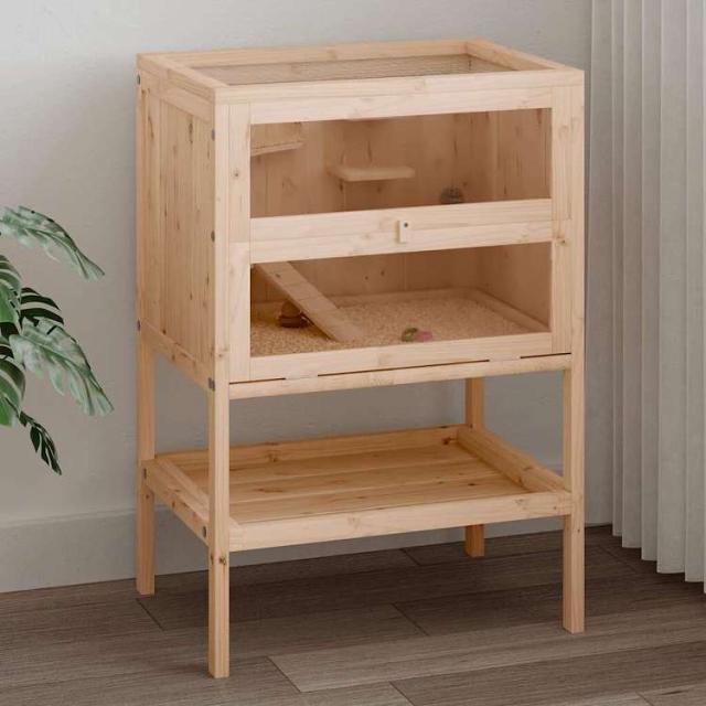vidaXL ハムスター臥せ篭 55x40x80 糎 純乎たる材 樅材 毛の荒物&amp;愛玩動物装具 愛玩動物装具 小毛の荒物装具 小毛の荒物 繁殖・臥せ篭(代引不可)【貨物輸送無料】