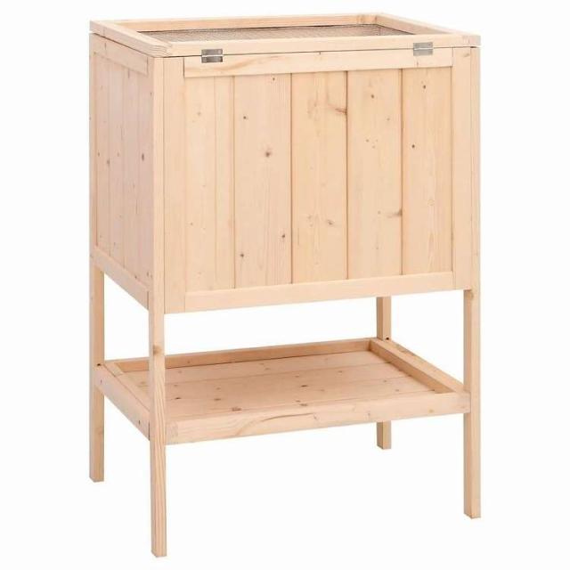 vidaXL ハムスター臥せ篭 55x40x80 糎 純乎たる材 樅材 毛の荒物&amp;愛玩動物装具 愛玩動物装具 小毛の荒物装具 小毛の荒物 繁殖・臥せ篭(代引不可)【貨物輸送無料】