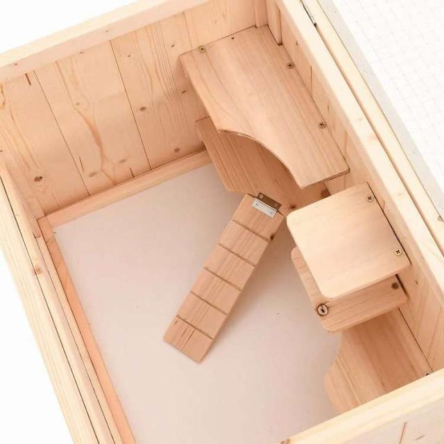 vidaXL ハムスター臥せ篭 55x40x80 糎 純乎たる材 樅材 毛の荒物&amp;愛玩動物装具 愛玩動物装具 小毛の荒物装具 小毛の荒物 繁殖・臥せ篭(代引不可)【貨物輸送無料】
