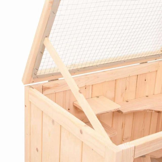 vidaXL ハムスター臥せ篭 55x40x80 糎 純乎たる材 樅材 毛の荒物&amp;愛玩動物装具 愛玩動物装具 小毛の荒物装具 小毛の荒物 繁殖・臥せ篭(代引不可)【貨物輸送無料】