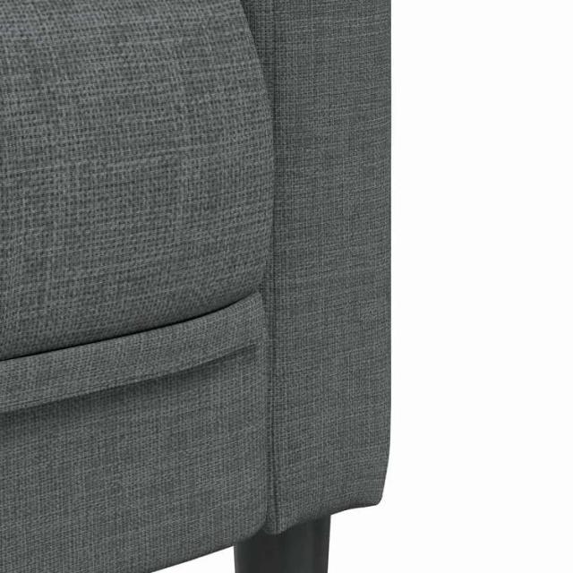 vidaXL ソファ 3人掛け ダークグレー生地 家具 ソファ(代引不可)【送料無料】_6