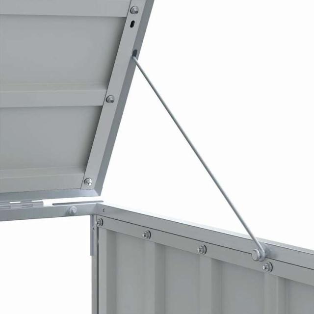vidaXL キャスター付きゴミ箱収納 トリプルビン用 ブラウン 216x81x115 cm スチール ホーム&ガーデン 家事用品 廃棄物処理用品 ごみ箱・廃棄物コンテナ用囲い(代引不可)【送料無料】_9