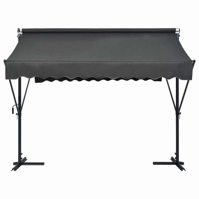 vidaXL 自立型オーニング 300×300cm アントラシート ホーム&ガーデン 芝&ガーデン アウトドアリビング 屋外用傘・サンシェード(代引不可)【送料無料】_1