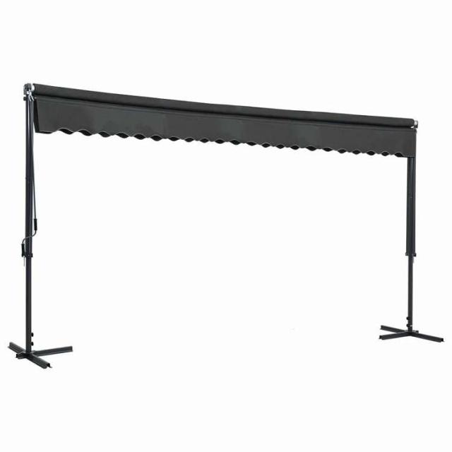 vidaXL 自立型オーニング 500×300cm アントラシート ホーム&ガーデン 芝&ガーデン アウトドアリビング 屋外用傘・サンシェード(代引不可)【送料無料】_1