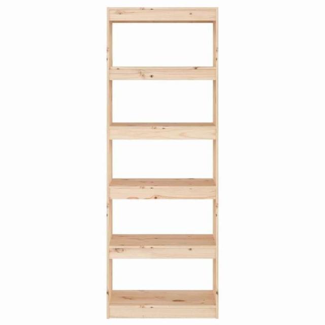 vidaXL ブックキャビネット/ルームディバイダー 60x30x167.5 cm 無垢材パイン材 家具 棚 本棚・オープンラック(代引不可)【送料無料】_2