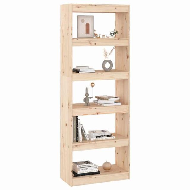 vidaXL ブックキャビネット/ルームディバイダー 60x30x167.5 cm 無垢材パイン材 家具 棚 本棚・オープンラック(代引不可)【送料無料】_6