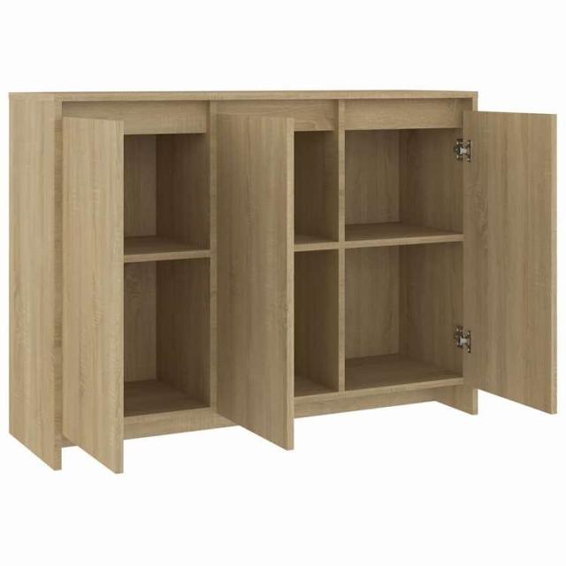 vidaXL サイドボード ソノマオーク 102x33x75 cm エンジニアードウッド 家具 キャビネット&amp;収納 サイドボード(代引不可)【送料無料】_4