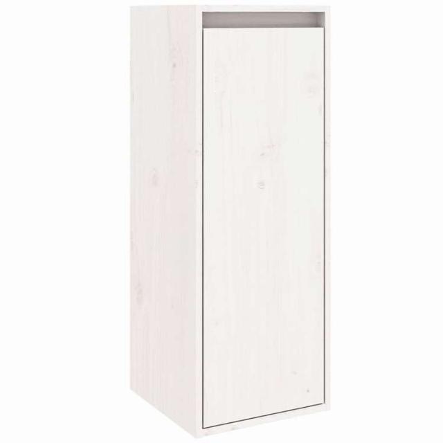 vidaXL ウォールキャビネット 2個 ホワイト 30x30x80 cm 無垢材 パイン材 家具 棚 壁面収納棚・壁面ラック(代引不可)【送料無料】_4