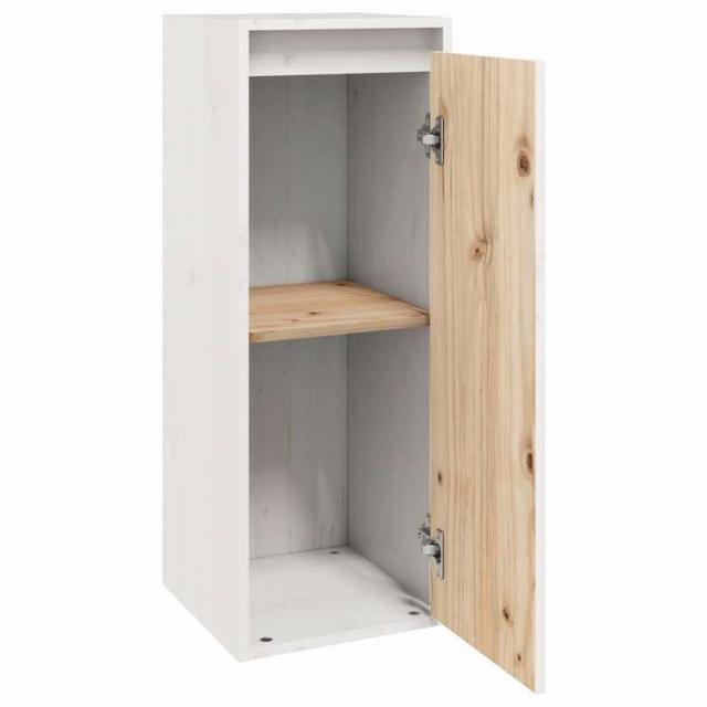 vidaXL ウォールキャビネット 2個 ホワイト 30x30x80 cm 無垢材 パイン材 家具 棚 壁面収納棚・壁面ラック(代引不可)【送料無料】_5
