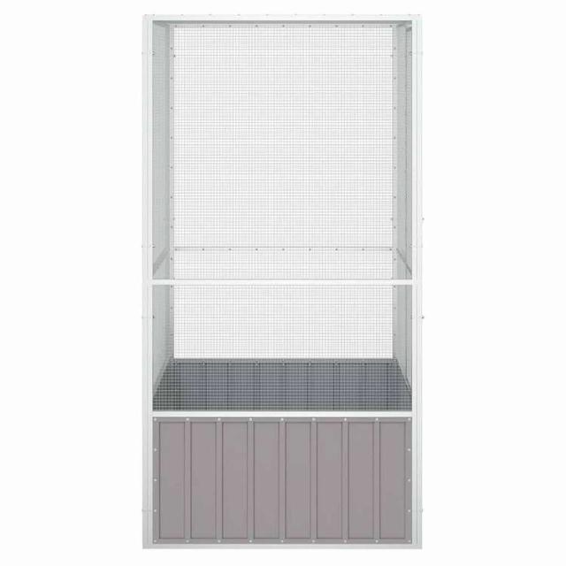 vidaXL バードケージ グレー 111x107x211.5 cm 亜鉛メッキ鋼 動物&ペット用品 ペット用品 鳥用品 取りかご・スタンド(代引不可)【送料無料】_3