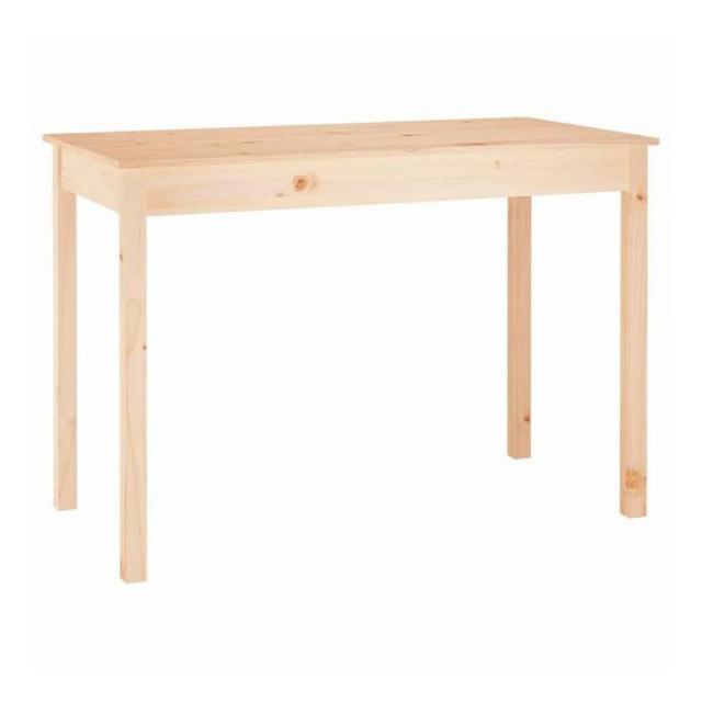 vidaXL ダイニングテーブル 110x55x75 cm 無垢材 パイン材 家具 テーブル キッチン・ダイニングルームテーブル(代引不可)【送料無料】