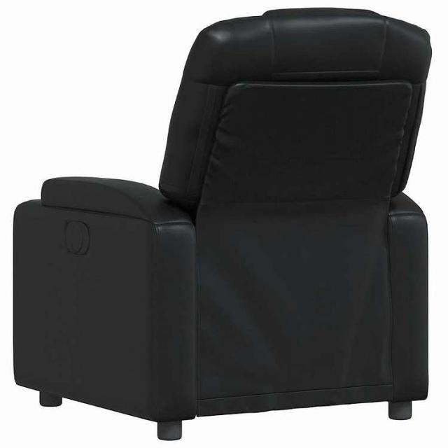 vidaXL リクライニングチェア ブラック フェイクレザー 家具 チェア アームチェア・リクライニングチェア・スリーピングチェア(代引不可)【送料無料】_5