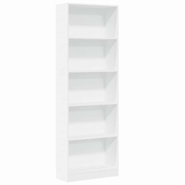 vidaXL ブックケース ホワイト 60x24x176 cm エンジニアードウッド 家具 棚 本棚・オープンラック(代引不可)【送料無料】_1