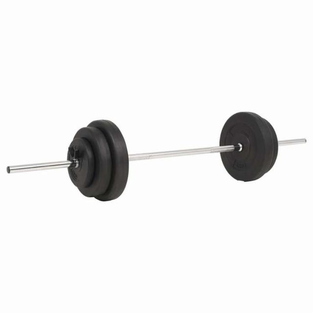vidaXL バーベルセット 30kg スポーツグッズ エクササイズ&amp;フィットネス ウエイトリフティング フリーウェイト(代引不可)【送料無料】_1