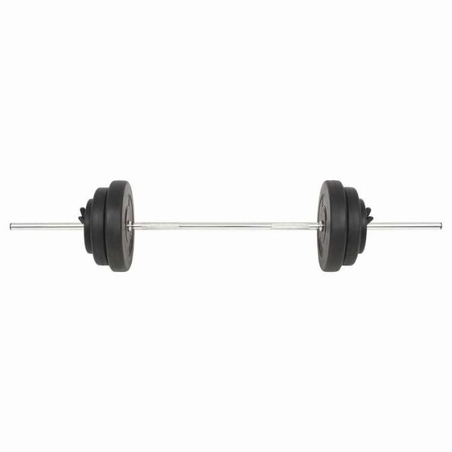 vidaXL バーベルセット 30kg スポーツグッズ エクササイズ&amp;フィットネス ウエイトリフティング フリーウェイト(代引不可)【送料無料】_2