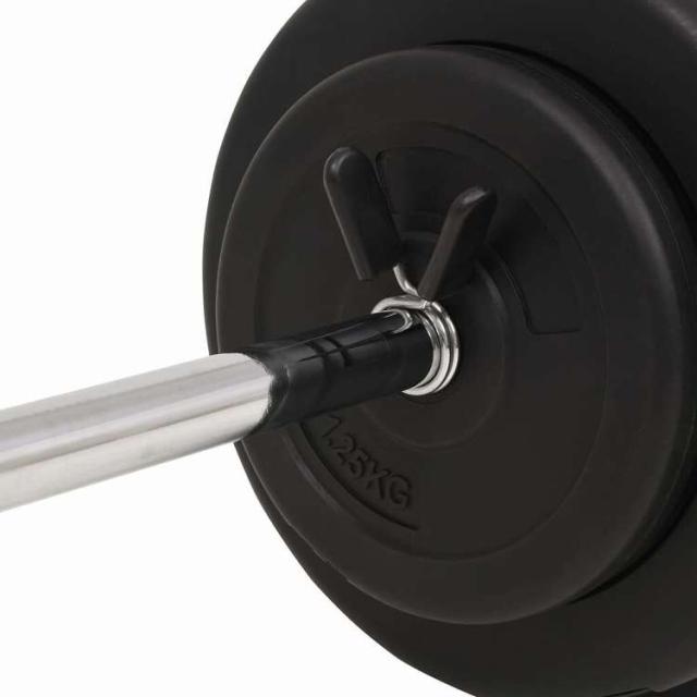 vidaXL バーベルセット 30kg スポーツグッズ エクササイズ&amp;フィットネス ウエイトリフティング フリーウェイト(代引不可)【送料無料】_3