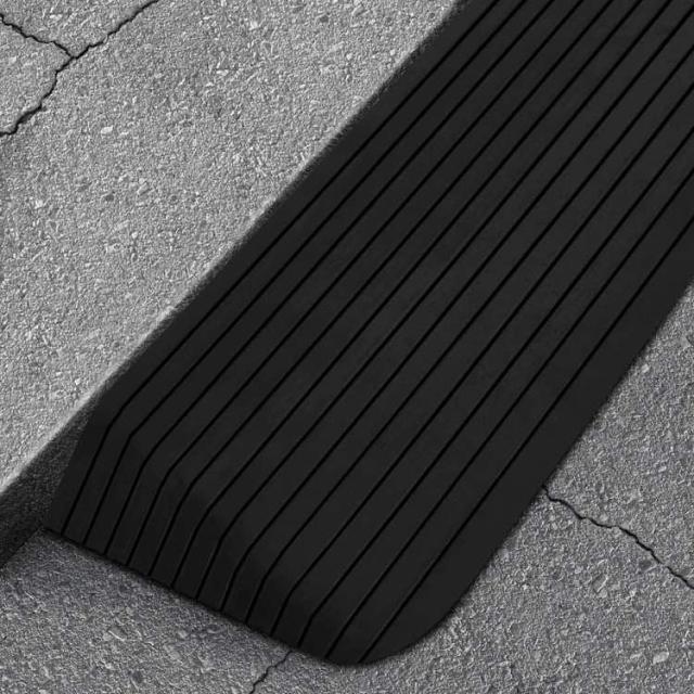 vidaXL 敷居ランプ 110x41x5 cm ゴム ビジネス&工業用 標識・サイン 道路標識(代引不可)【送料無料】
